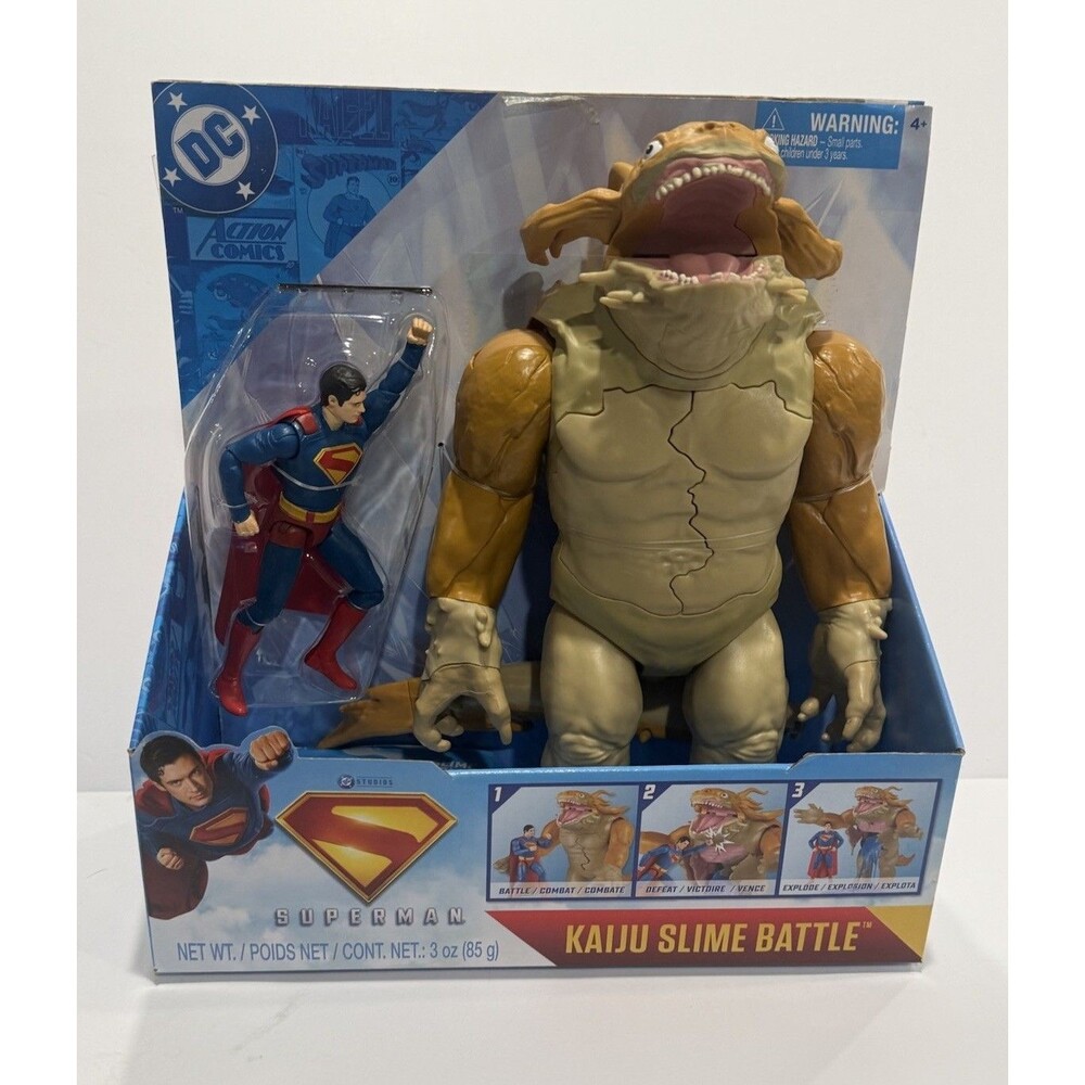 DC Comics Superman Vs. Kaiju Slime Battle Action Figure New Spin Master Gift New